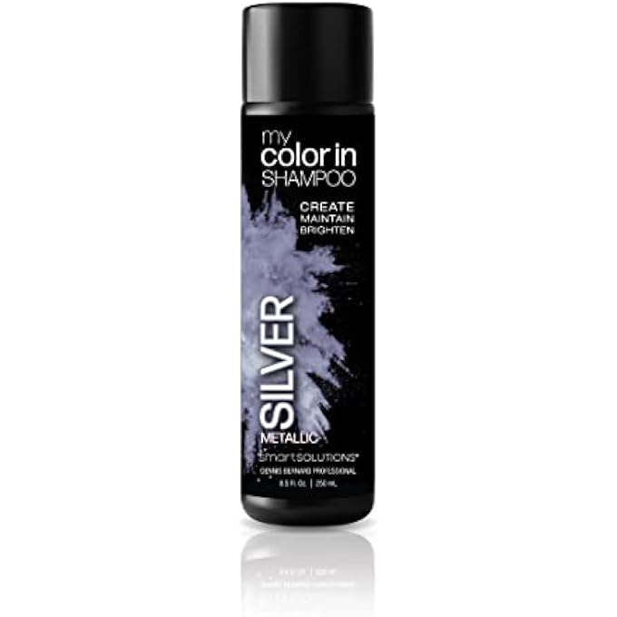 MYCOLORIN COLOR DEPOSITING SHAMPOO (METALLIC SILVER) - SULFATE & PARABEN FREE, HAIR DYE | MADE IN USA (8 COLORS)