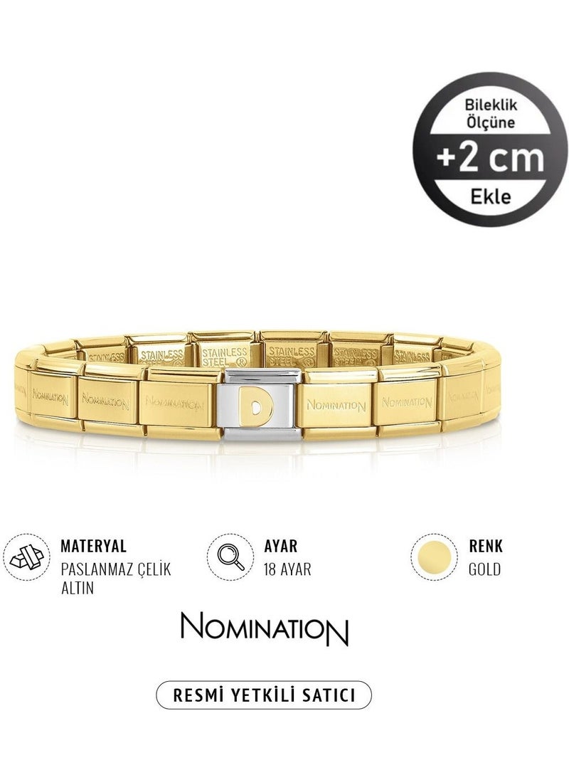 Italy Composable Classic Stainless Steel Gold Bracelet and Gold Letter D Gold Stainless Steel - pzsku/ZA81256CF7FB1EF77882AZ/45/_/1730837808/cfcf8611-3ec6-479f-b57c-4caf61c6c75e