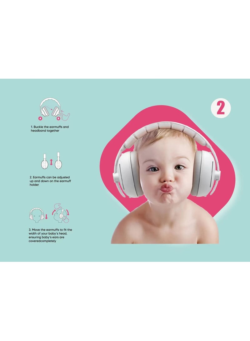 Baby Ear Protection Noise Cancelling Headphones, 2-in-1 Convertible Design, Noise Reduction Earmuffs for Infant Improves Sleep(Blue) - Image 4