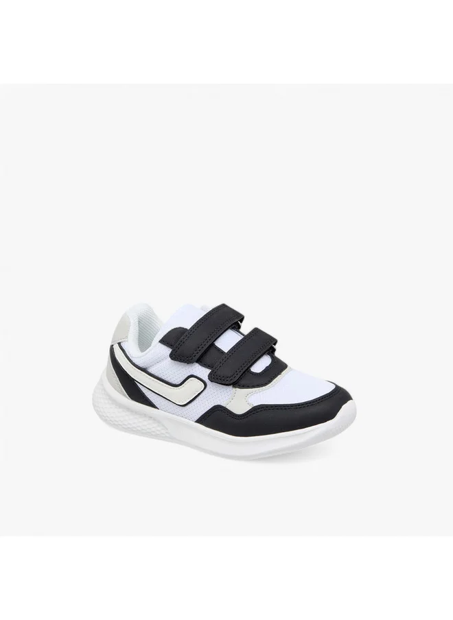 LBL by Shoexpress Boys Colourblock Sneakers with Hook and Loop Closure
