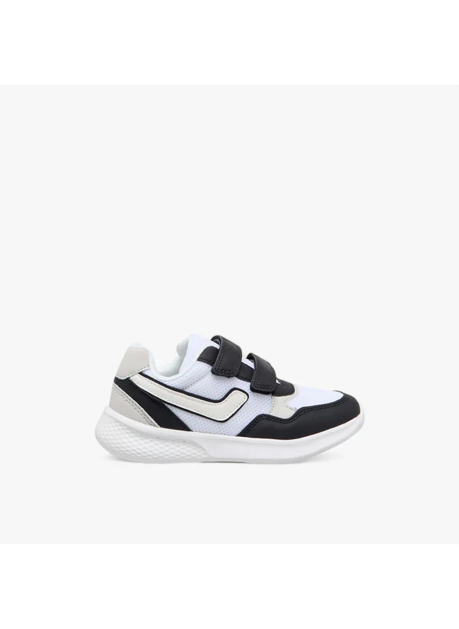 LBL by Shoexpress Boys Colourblock Sneakers with Hook and Loop Closure