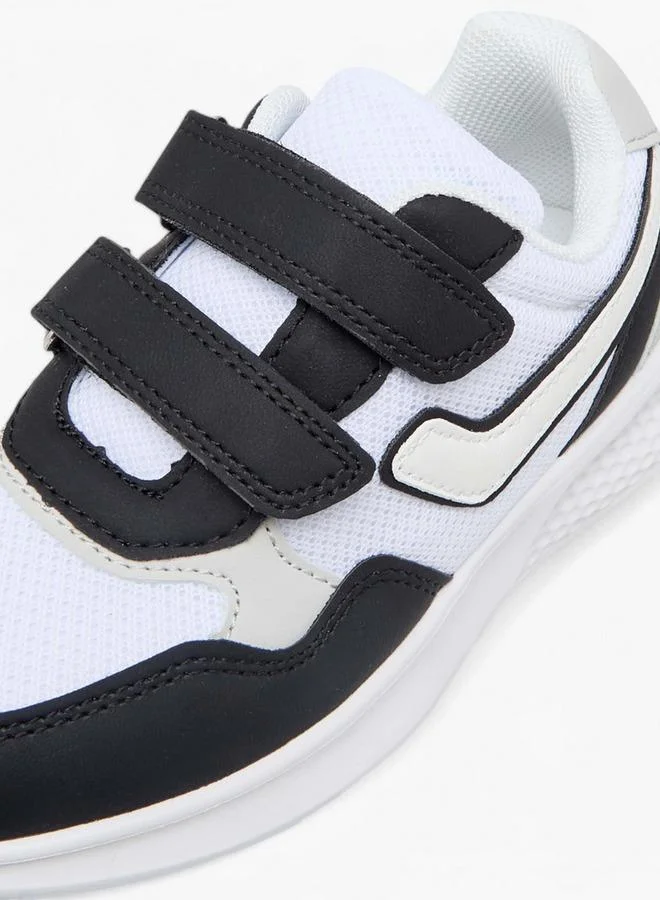LBL by Shoexpress BLACK Boys Colourblock Sneakers with Hook and Loop Closure for Men | Best Price UAE