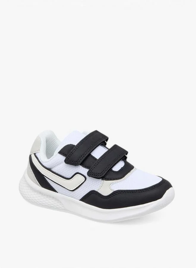 LBL by Shoexpress BLACK Boys Colourblock Sneakers with Hook and Loop Closure for Men | Best Price UAE