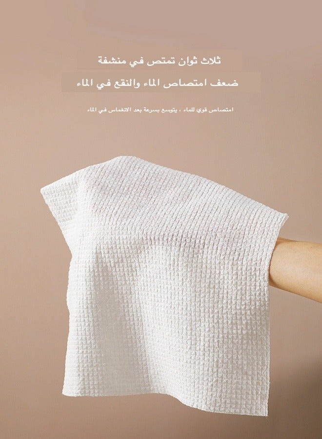 ماركة غير محددة ٢٨  قطعة منشفة مضغوطة، منشفة وجه مضغوطة للاستعمال مرة واحدة، منشفة وجه ناعمة، 24 × 30 سم، منديل محمول للعملات المعدنية مناسب للسفر في الهواء الطلق والتخييم والمشي لمسافات طويلة  - Image 5