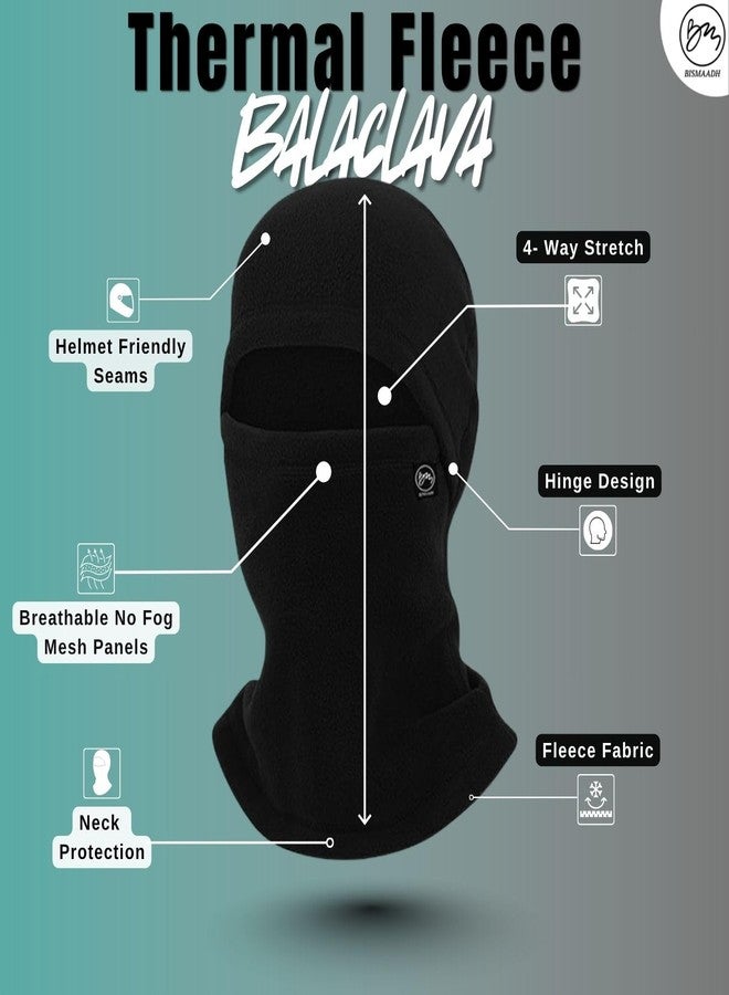 BISMAADH Thermal Fleece Balaclava Ski Mask – Winter Face Mask for Men & Women for Skiing, Snowboarding & Outdoor Sports Brown - Image 5