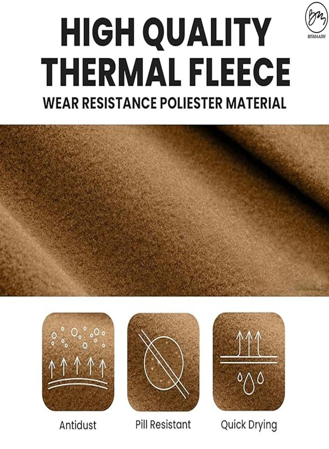 BISMAADH Thermal Fleece Balaclava Ski Mask – Winter Face Mask for Men & Women for Skiing, Snowboarding & Outdoor Sports Brown - Image 3