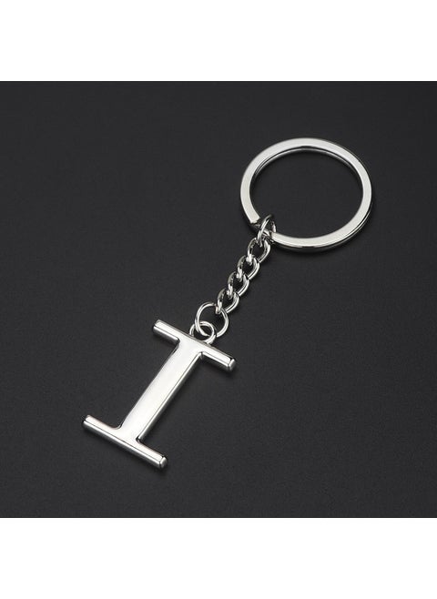 English letter keychain bag pendant 26 uppercase and lowercase letters and numbers keychain European and American small gift customizationI I