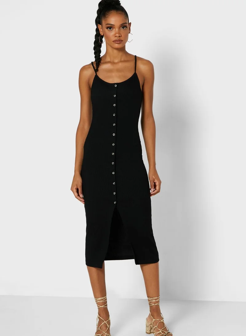 FOREVER 21 Button Down Bodycon Dress