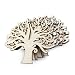 Garneck 10pcs Blank Wooden Tree Embellishments for Family Tree Weddings Birthday Ornaments and DIY Crafts Decoration Scrapbooking Embellishments Wood Color - Image 2
