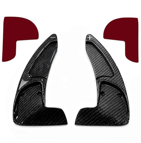 F-LptStor FLptStor Steering Wheel Shift Paddle Extended Shifter Trim Cover for Dodge Challenger Charger Durango RT Scat Pack 20152024 for Jeep Grand Cherokee 20142021 Carbon Fiber Color - Image 1