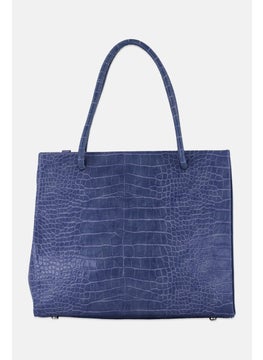 Women Textured Pattern Tote Bag 23 H x 28 L x 11 W cm, Slate Blue - pzsku/ZA812AAD0C4BADA8BBFD9Z/45/_/1737641983/1910b39d-c6f7-4371-892b-3cf9d06028cf