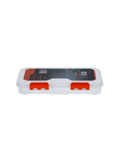 Tactix 13-Compartments Removable Dividers Tool Organizer Box Clear and Orange 31 cm 320652  - Image 2