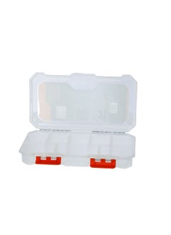 Tactix 13-Compartments Removable Dividers Tool Organizer Box Clear and Orange 31 cm 320652  - Image 3