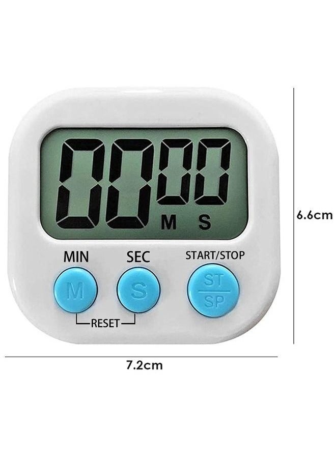 LCD Digital Kitchen Countdown Magnetic Timer White - Image 4