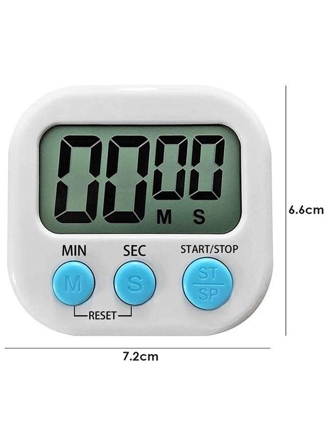 KENSUO LCD Digital Kitchen Countdown Magnetic Timer White - Image 3