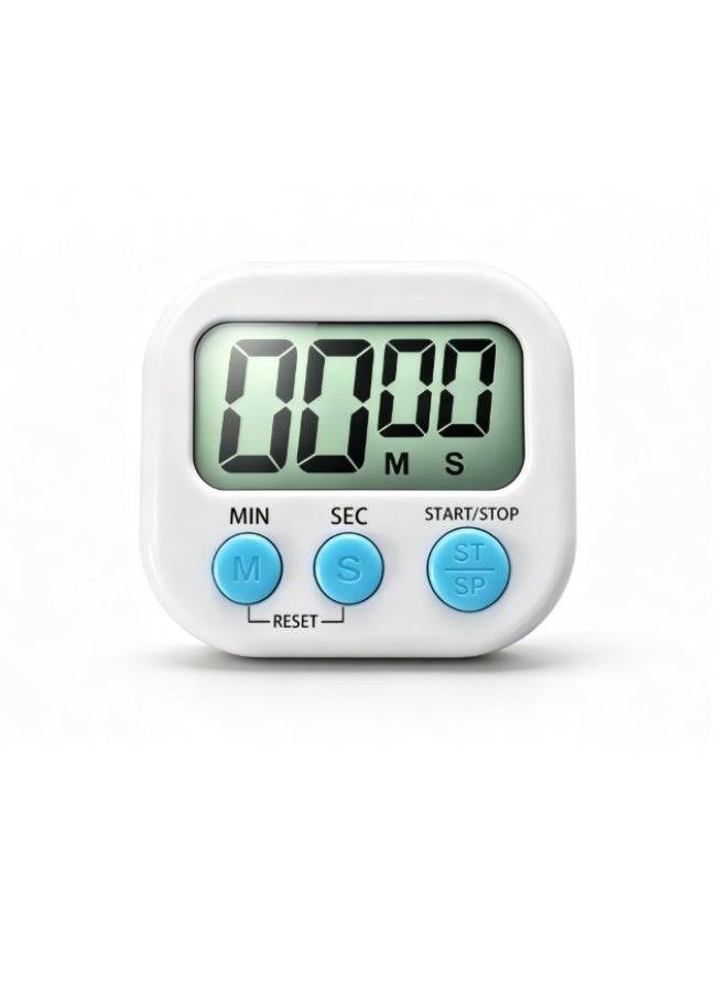 KENSUO LCD Digital Kitchen Countdown Magnetic Timer White - Image 1