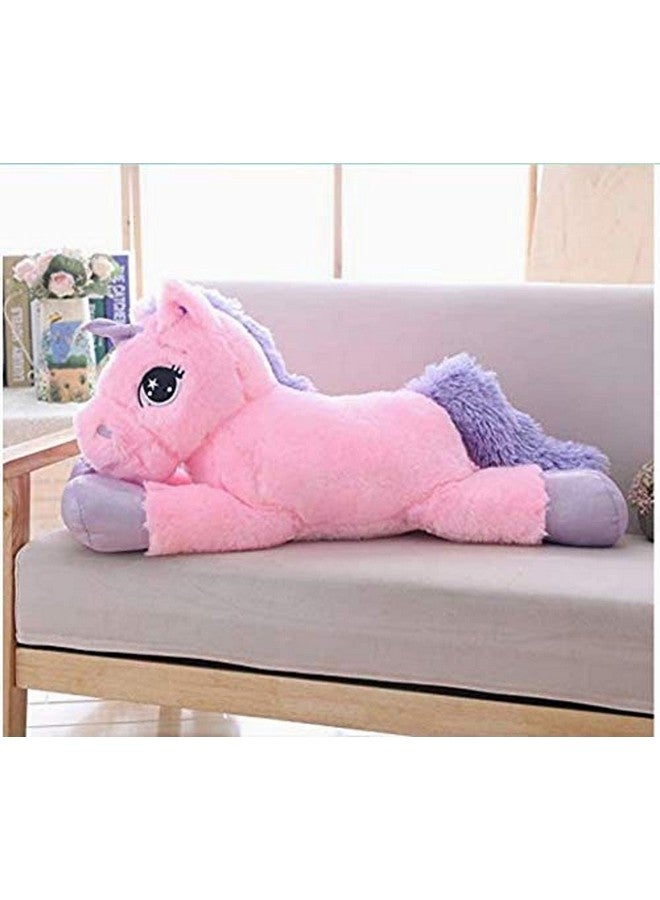 Vaishno Unicorn Soft Toy for Kids Animal Cute Lovely Cartoon Lovable Hugable Birthday Gift Babies, Girls, Boy, Home Decor (Size -70cm Pink) Valentine Day - Image 3