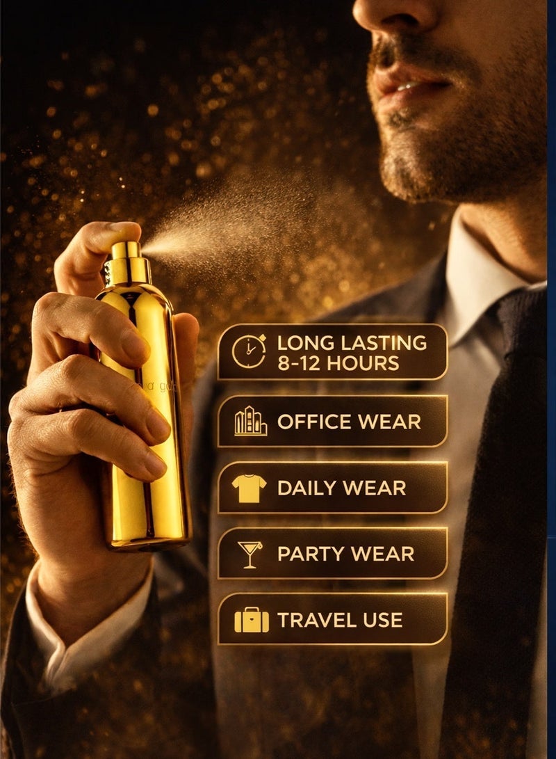 COLOUR ME Milton Lloyd Perfume Colour Me Gold 100ml | Leather perfume for men with Amber, Leather & Citrus Notes | Affordable luxury perfume for men - Image 4