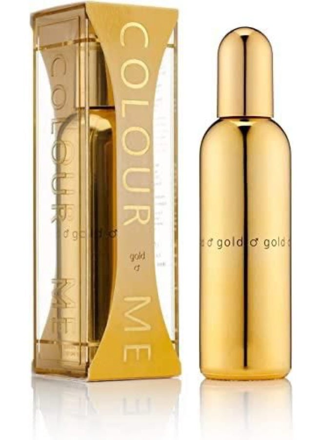 COLOUR ME Milton Lloyd Perfume Colour Me Gold 100ml | Leather perfume for men with Amber, Leather & Citrus Notes | Affordable luxury perfume for men - Image 5