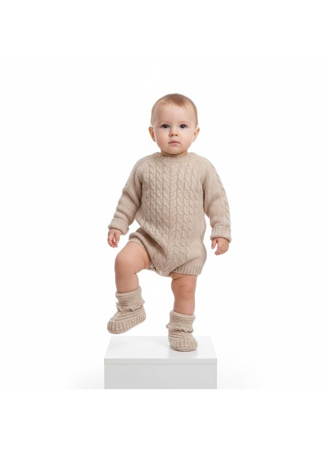 Bambimici Baby Cute Socks for Newborns & Infants - Brown - Image 1