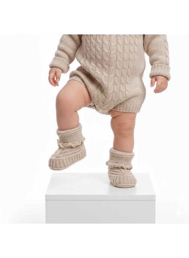 Bambimici Baby Cute Socks for Newborns & Infants - Brown - Image 2