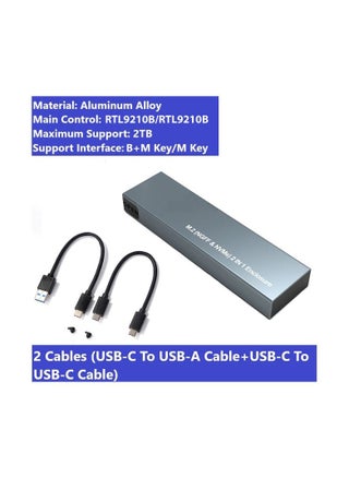 M.2 NVMe SSD Case 10Gbps USB3.1 Gen2 NVMe Enclosure M2 SATA NGFF 5Gbps SSD Case - pzsku/ZA812CED8BB0B403BBFDBZ/45/_/1689941373/00d45fba-fd52-44ae-a11a-16191664adcf