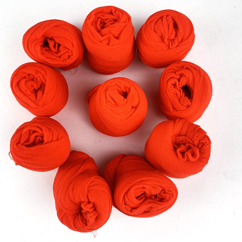 Worlds 10PC Nylon Stockings Flower for DIY Flower Making (Bright Red) - Image 1