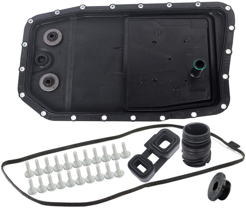 KARPAL 6HP26 Auto Transmission Oil Filter Pan Repair Kit w/Gasket Bolt O-ring Adaptor 24117571227 Compatible With BMW Land Rover - Image 1