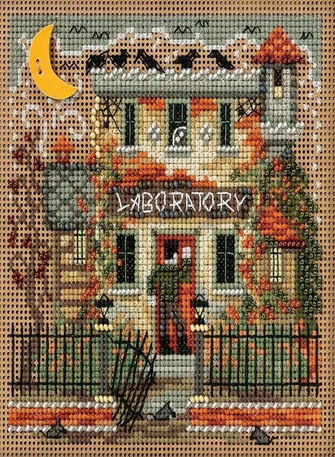 Mill Hill Haunted Laboratory Beaded Counted Halloween Cross Stitch Kit Mill Hill MH141623 Buttons & Beads 2016 Autumn - Image 1