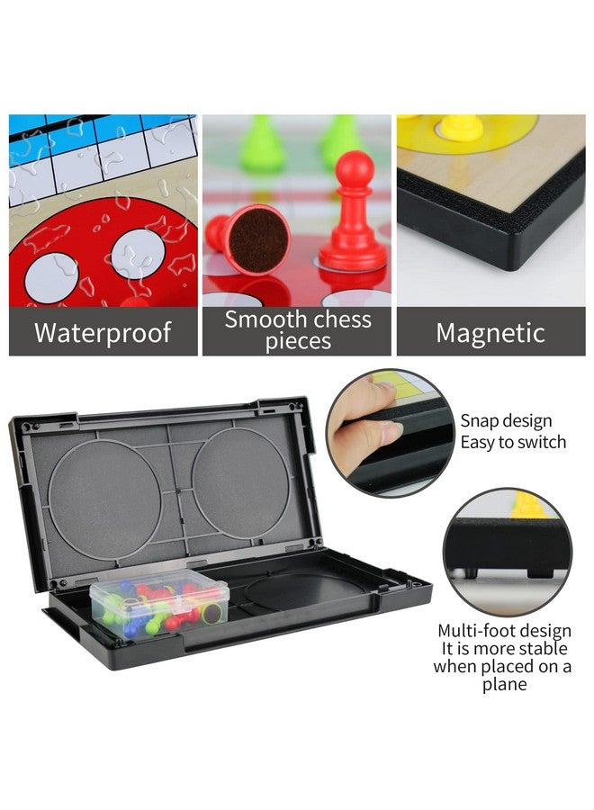 KIDAMI Ludo Magnetic Board Game Set, Children’S Family Ludo Learning Game For Kids And Adults（11.2X11.2 In ） - Image 4