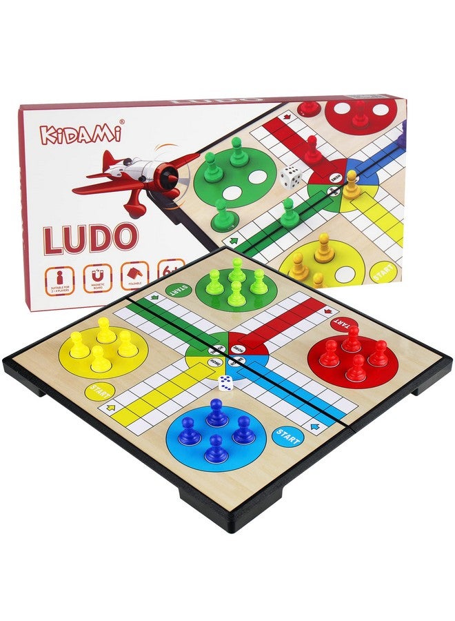 KIDAMI Ludo Magnetic Board Game Set, Children’S Family Ludo Learning Game For Kids And Adults（11.2X11.2 In ） - Image 1