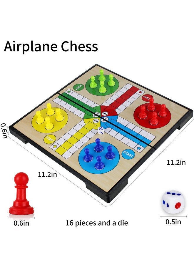 KIDAMI Ludo Magnetic Board Game Set, Children’S Family Ludo Learning Game For Kids And Adults（11.2X11.2 In ） - Image 3