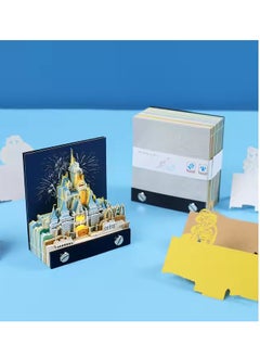 AirYoung 3D Calendar 2025, Desk Calendar 2025, 3D Notepad, 3D Tear-Off Calendar 2025, Desk Calendar, 3D Cinderella Castle Weekly Calendar, Desk Calendar, Creative Paper Carving Craft Gift  - Image 3