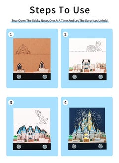 AirYoung 3D Calendar 2025, Desk Calendar 2025, 3D Notepad, 3D Tear-Off Calendar 2025, Desk Calendar, 3D Cinderella Castle Weekly Calendar, Desk Calendar, Creative Paper Carving Craft Gift  - Image 5
