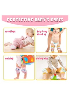 SYOSI Baby Knee Pads, Crawling Anti-Slip Baby Knee Protectors, Breathable Toddlers Kneepads, Baby Accessories for Baby Boys Girls, 0-3 Years Old, 6 Pairs  - Image 2