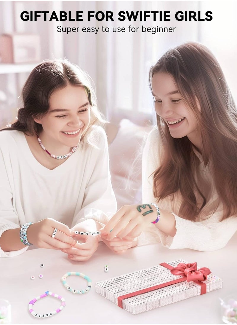 ARTDOT ARTDOT 1400 PCS Letter Beads, 28 Styles Friendship Bracelets Assorted Alphabet Beads Preppy Beads Jewelry Making Kit with Beads Case for Teen Girl Gifts Ages 6 7 8 9 10 11 12  - Image 4