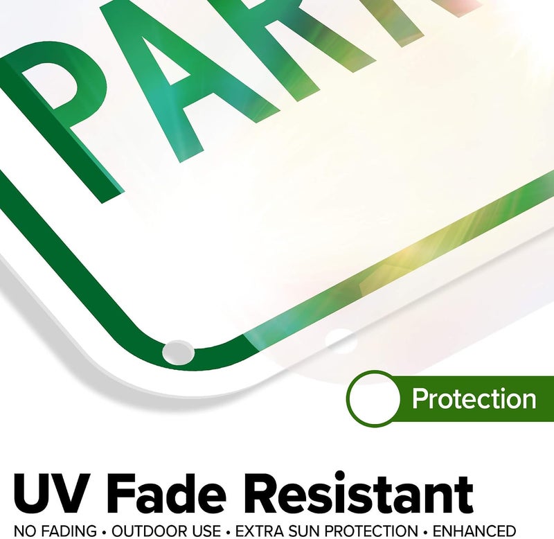 ARS Guest Parking Sign, 12x18 Inches, 55 mil thick HDPE (high density polyethylene), Made in UAE - Image 3