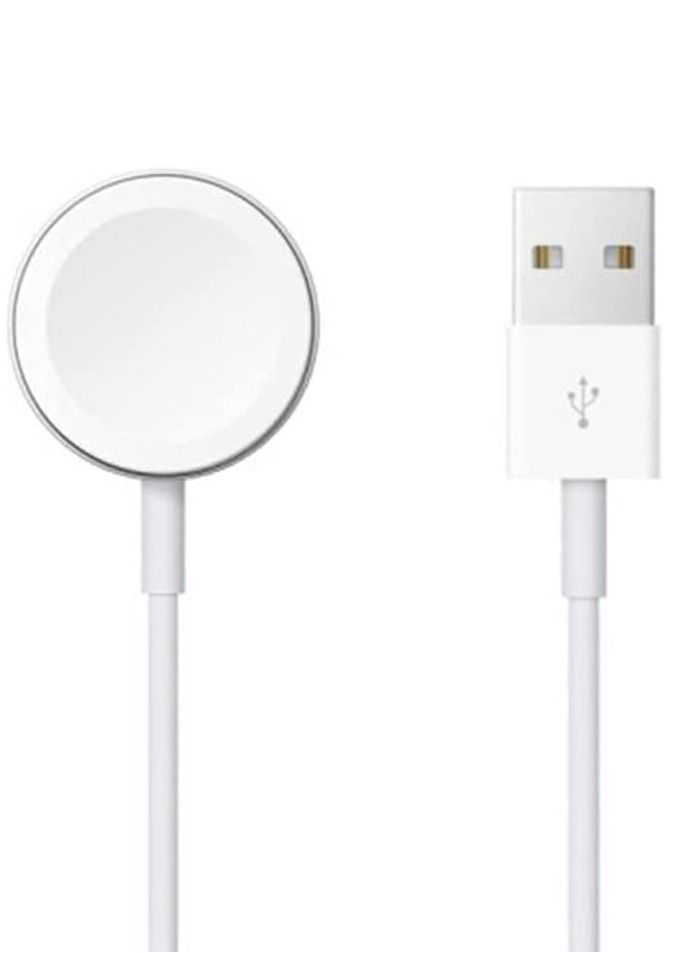 NTECH Watch Magnetic Charger White Wireless USB A Charger Cable - Image 2