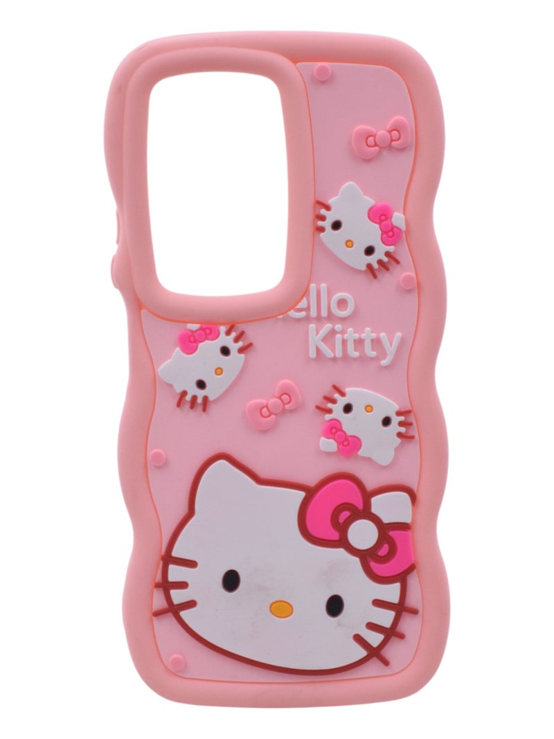 Hello Kitty Plastic Back Cover For Oppo A79 - Multicolour - Image 1