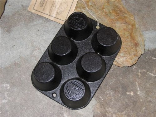 Old Mountain Muffin Pan - Pre-Seasoned Cast Iron 7-3/4 Inch by 5-1/2 inch By Old Mountain - Image 2