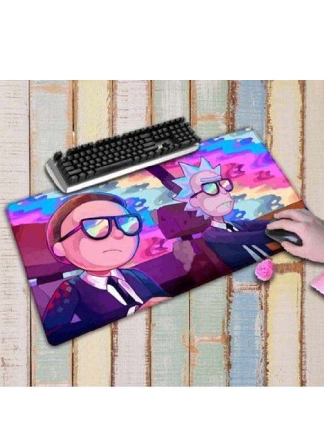 Rick And Morty Gaming Mouse Pad Colored with Rubber Anti-Slip Base 90*40cm - Image 4