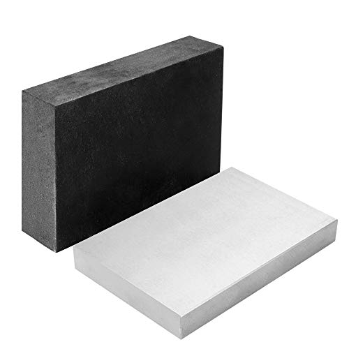 Oudtinx Steel and Rubber Block 2 Pcs Work Bench Blocks Stamping Block for Hammering, Shaping, Chasing, Flattening Metals 4" x 6"(10cmx15cm) - Image 4