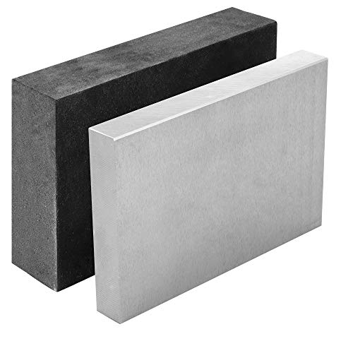 Oudtinx Steel and Rubber Block 2 Pcs Work Bench Blocks Stamping Block for Hammering, Shaping, Chasing, Flattening Metals 4" x 6"(10cmx15cm) - Image 3