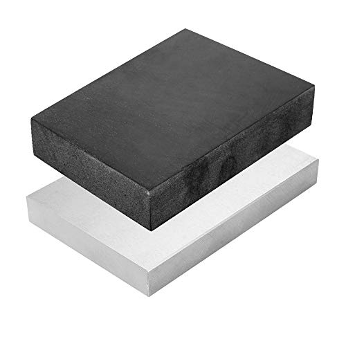 Oudtinx Steel and Rubber Block 2 Pcs Work Bench Blocks Stamping Block for Hammering, Shaping, Chasing, Flattening Metals 4" x 6"(10cmx15cm) - Image 5