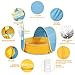 Peradix Paddling Pool for Kids Pets Kids Ball Pit Tent 3 in 1 Pop Up Wading Pool Tent with UV Protection Sunshade Canopy Basketball Hoop Portable Beach Backyard Toys for Indoor Outdoor Activity - Image 4