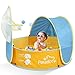 Peradix Paddling Pool for Kids Pets Kids Ball Pit Tent 3 in 1 Pop Up Wading Pool Tent with UV Protection Sunshade Canopy Basketball Hoop Portable Beach Backyard Toys for Indoor Outdoor Activity - Image 3