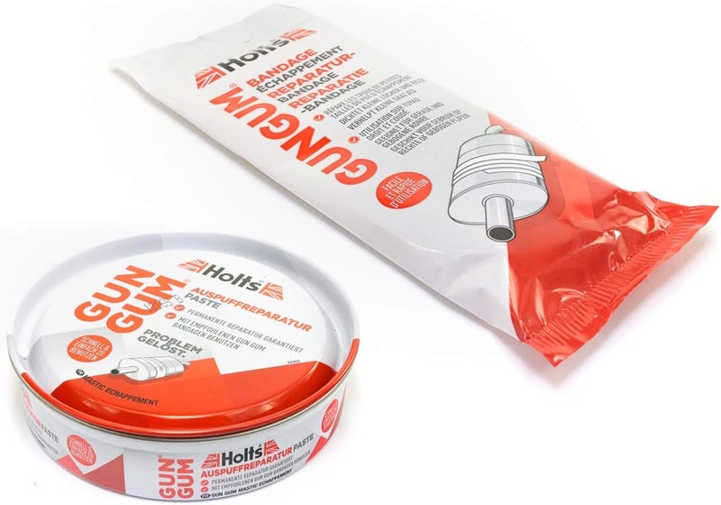Holts Gun Gum Exhaust Repair Kit Paste 200 g + Bandage 1 Piece 1.25 m - Image 2