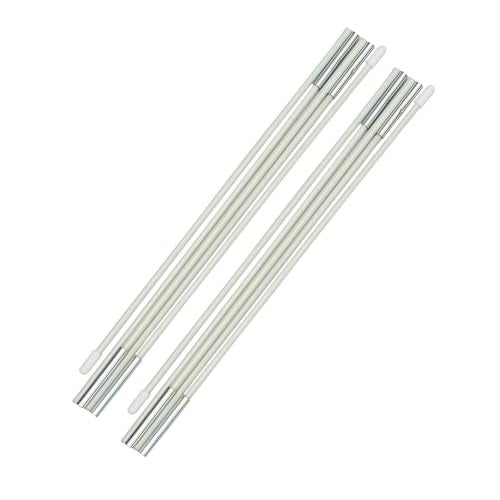 Lucky castle 2 White Kids Bed Tent Replacement Poles - 2 White Curved Poles Used on Our Children's Bed Tent - Image 1