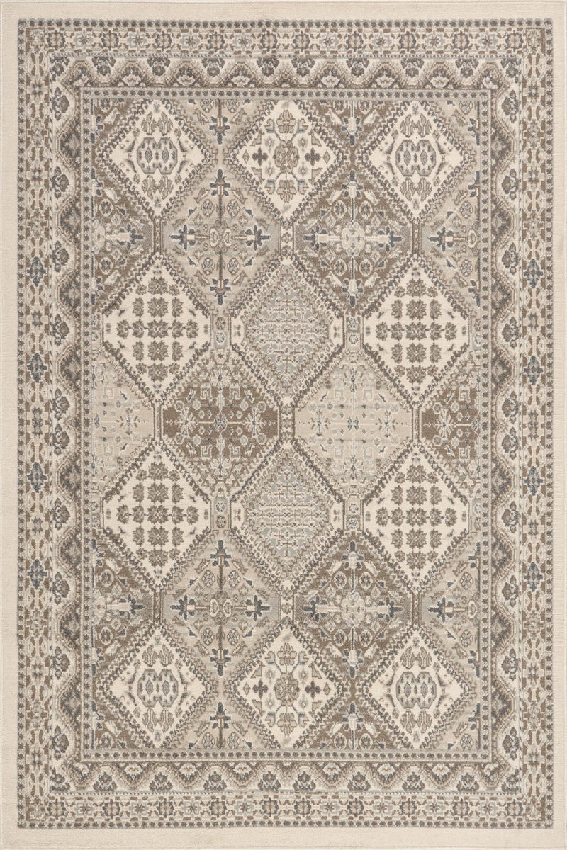 nuLOOM 9x12 Becca Traditional Tiled Area Rug, Beige, Faded Transitional Design, Stain Resistant, For Bedroom, Dining Room, Living Room, Hallway, Office, Kitchen, Entryway - Image 2