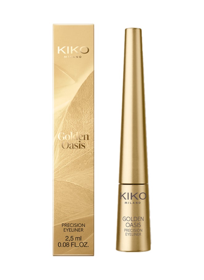 KIKO MILANO Golden Oasis Precision Eyeliner  Jet Black 01  - Image 1